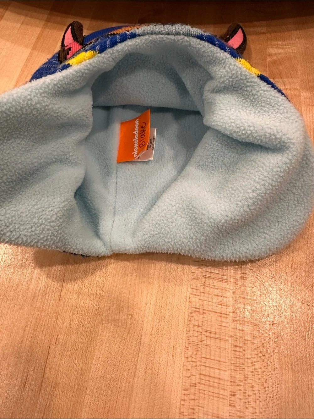 Child Paw Patrol Chase blue winter knit beanie cap